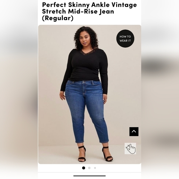 TORRID jeans, perfect ankle plus size 24, vintage stretch jean - Picture 4 of 7